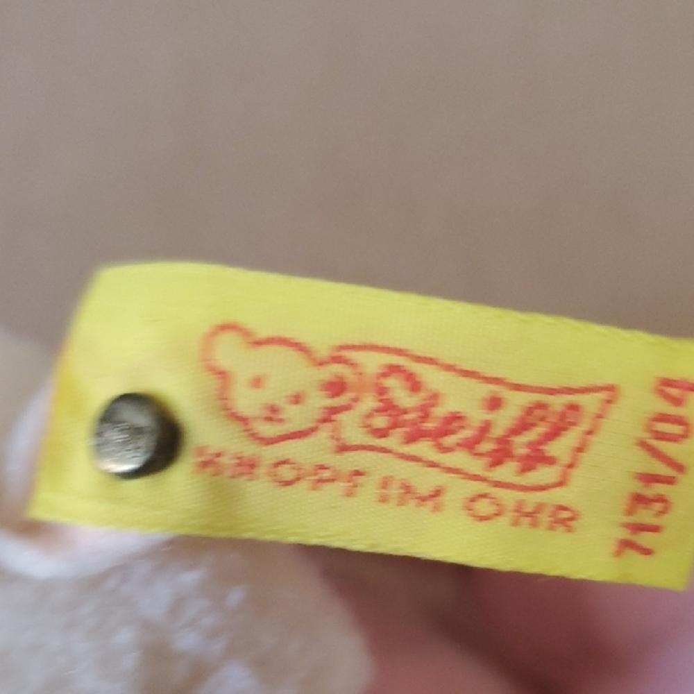 Adorable Cream Plush Toy with Tag - Picture 8 of 9